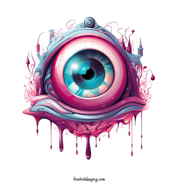 Transparent Halloween Halloween Eyeball eye cartoon for Halloween Eyeball for Halloween