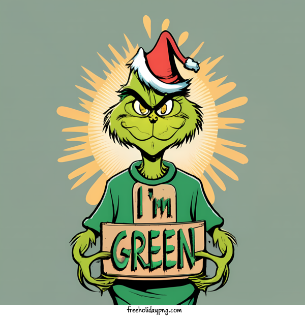 Transparent Christmas Grinch grin green for Grinch for Christmas