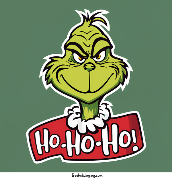Transparent Christmas Grinch grin grinning for Grinch for Christmas
