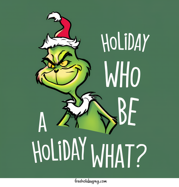 Transparent Christmas Grinch Grin Grinning for Grinch for Christmas