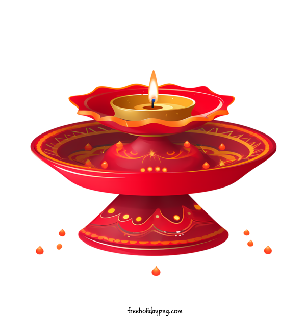 Transparent Diwali Happy Diwali red diya for Happy Diwali for Diwali