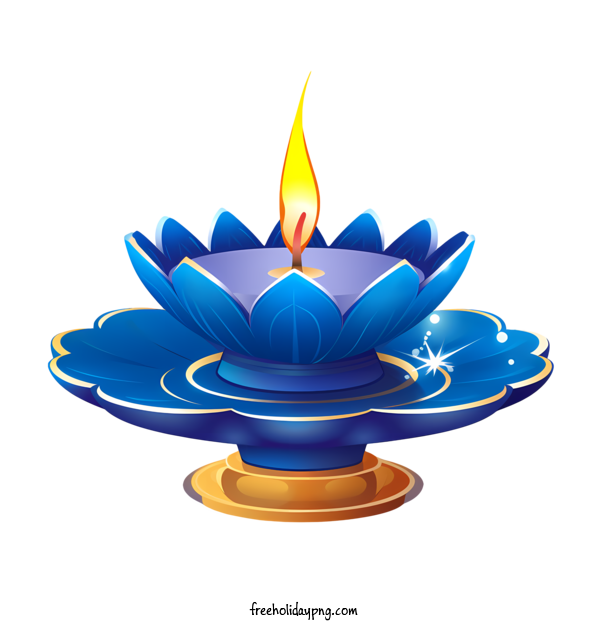 Transparent Diwali Happy Diwali candle blue for Happy Diwali for Diwali