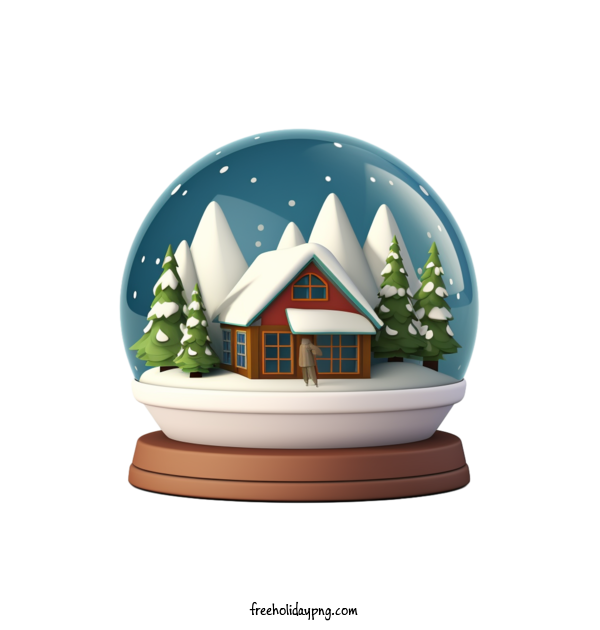 Transparent Christmas Christmas Snowball house winter for Christmas Snowball for Christmas