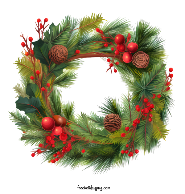 Transparent Christmas Christmas Wreath christmas wreath holly berries for Christmas Wreath for Christmas