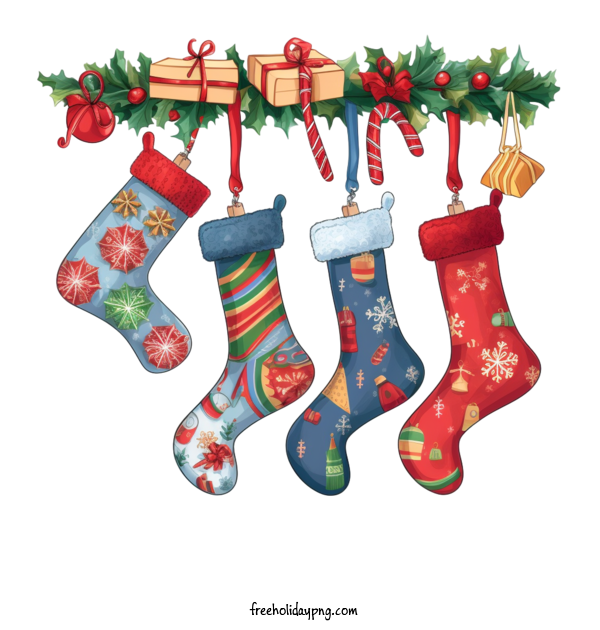 Transparent Christmas Christmas Stocking Christmas socks holiday socks for Christmas Stocking for Christmas