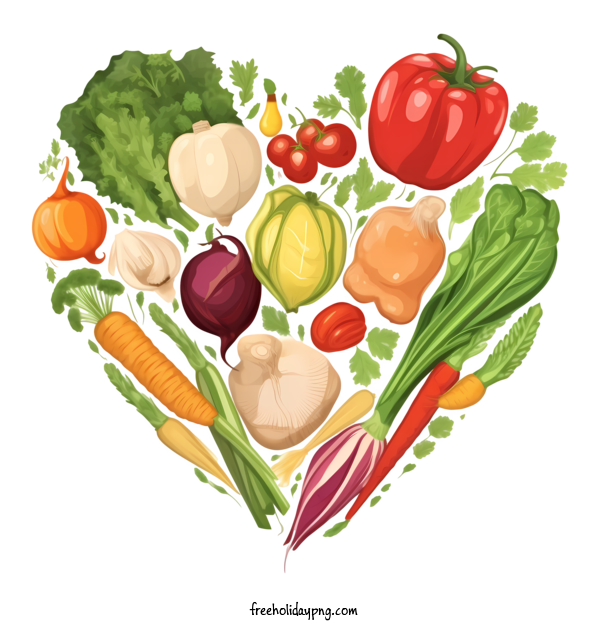 Transparent World Vegetarian Day World Vegetarian Day vegetables heart shape for Vegetarian Day for World Vegetarian Day