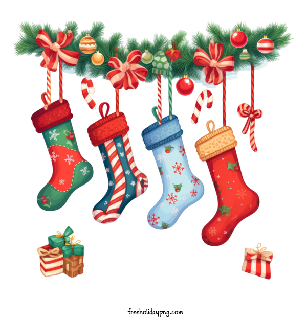 Transparent Christmas Christmas Stocking christmas socks holiday decorations for Christmas Stocking for Christmas