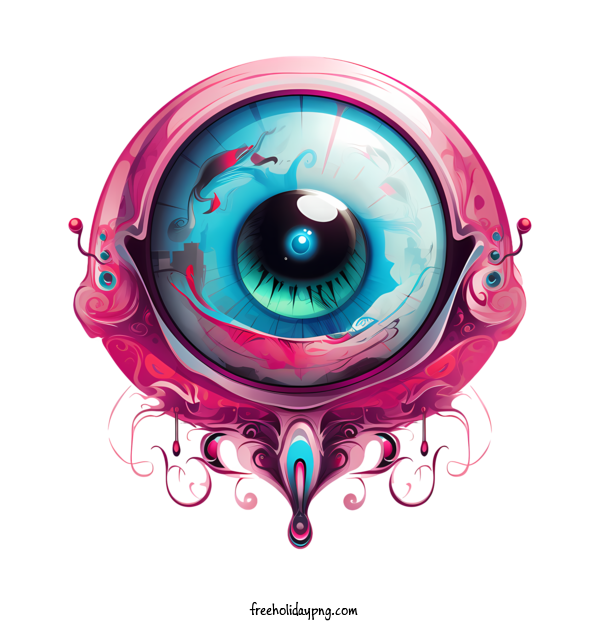 Transparent Halloween Halloween Eyeball eye pink for Halloween Eyeball for Halloween