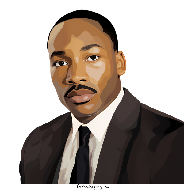 Transparent Martin Luther King Jr. Day MLK Day Black suit for MLK Day for Martin Luther King Jr Day