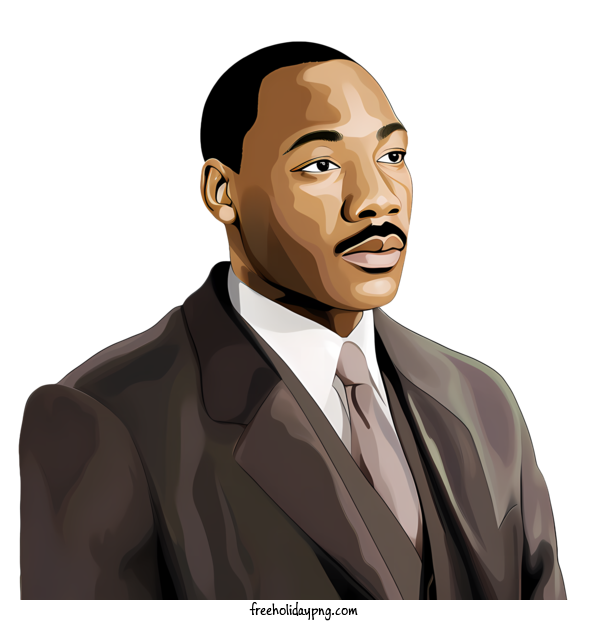 Transparent Martin Luther King Jr. Day MLK Day man suit for MLK Day for Martin Luther King Jr Day