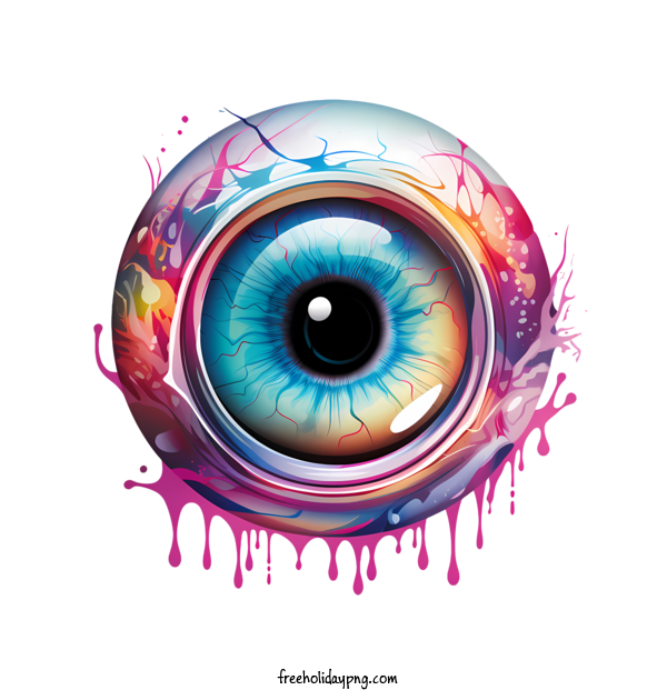 Transparent Halloween Halloween Eyeball Eye Paint splatter for Halloween Eyeball for Halloween
