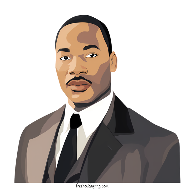 Transparent Martin Luther King Jr. Day MLK Day black man businessman for MLK Day for Martin Luther King Jr Day