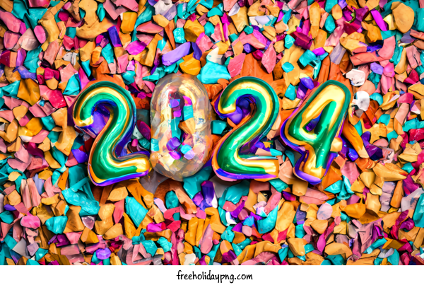 Transparent New Year Happy New Year 2024 birthday party for Happy New Year 2024 for New Year