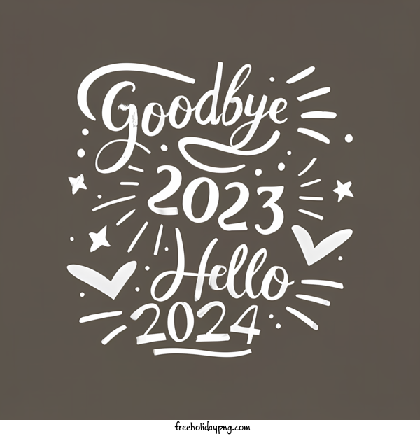 Transparent New Year Happy New Year 2024 Goodbye Hello 2024 for Happy New Year 2024 for New Year