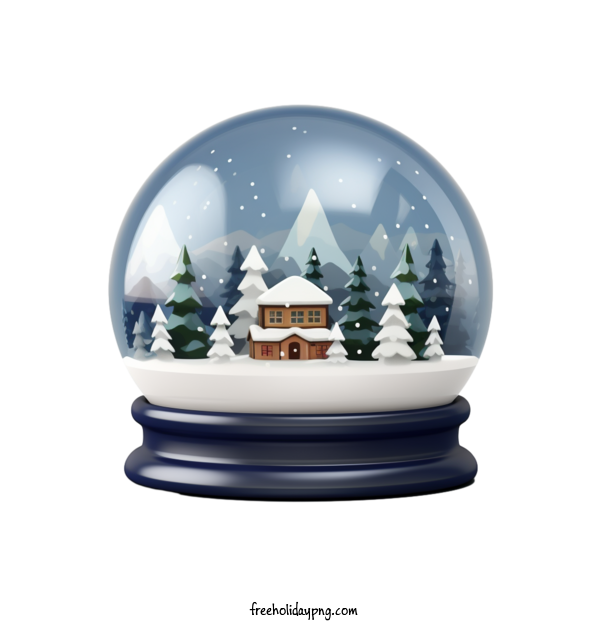 Transparent Christmas Christmas Snowball winter scene snow globe for Christmas Snowball for Christmas