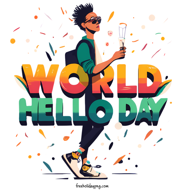 Transparent World Hello Day World Hello Day hello day happy holiday for Hello Day for World Hello Day