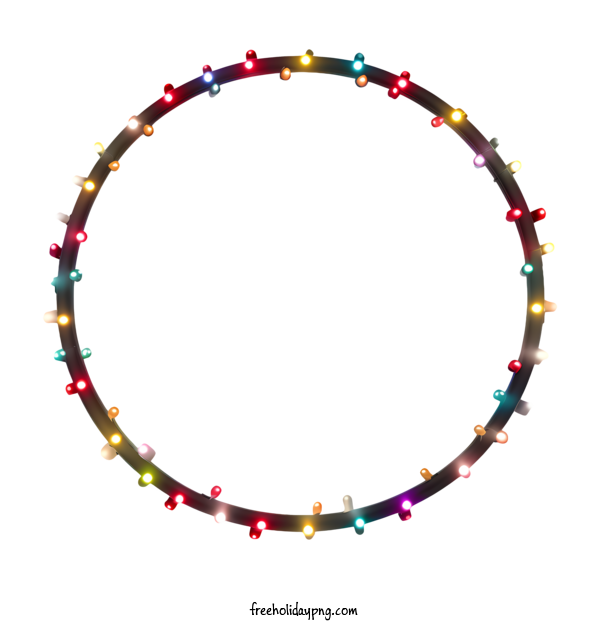 Transparent Christmas Christmas Lights ring circle for Christmas Lights for Christmas