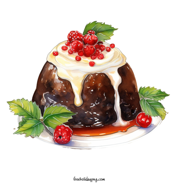 Transparent Christmas Christmas pudding dessert pudding for Christmas pudding for Christmas