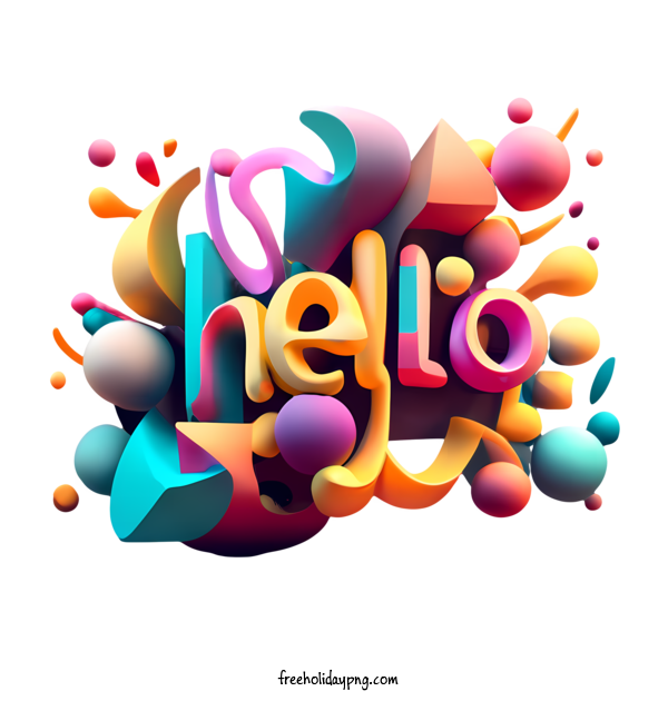 Transparent World Hello Day World Hello Day 3D Colorful for Hello Day for World Hello Day