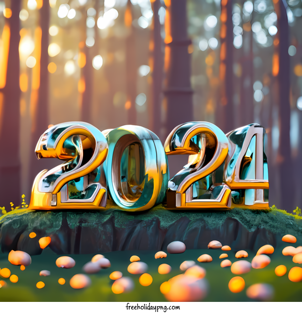 Transparent New Year Happy New Year 2024 happy golden for Happy New Year 2024 for New Year