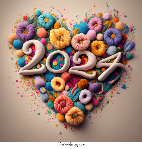 New Year Happy New Year 2024 birthday heart for Happy New Year 2024 for
