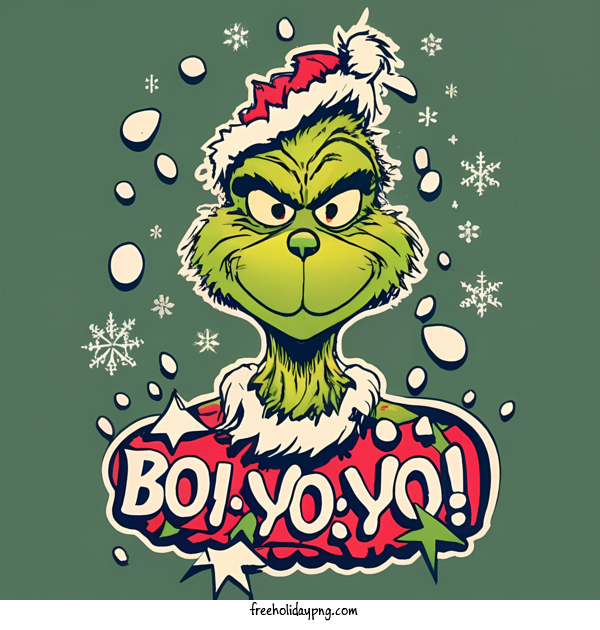 Transparent Christmas Grinch smiley cartoon for Grinch for Christmas