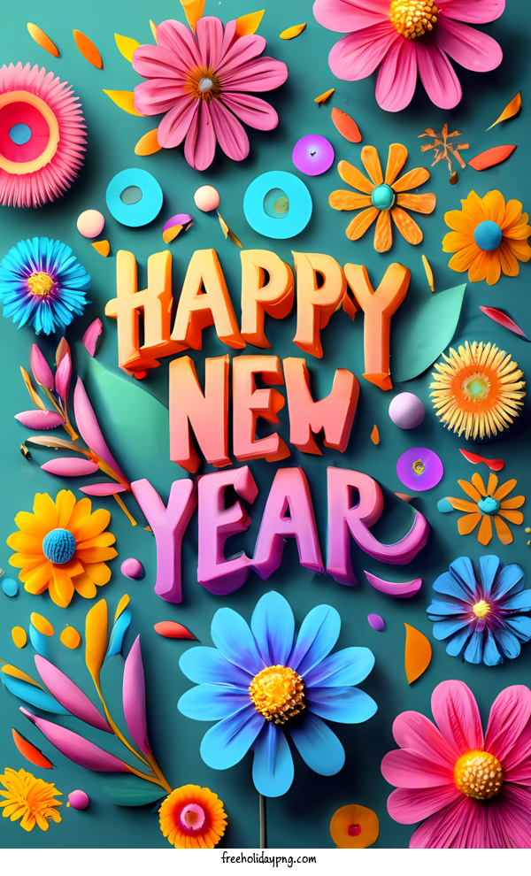 Transparent New Year Happy New Year happy new year flowers for Happy New Year for New Year