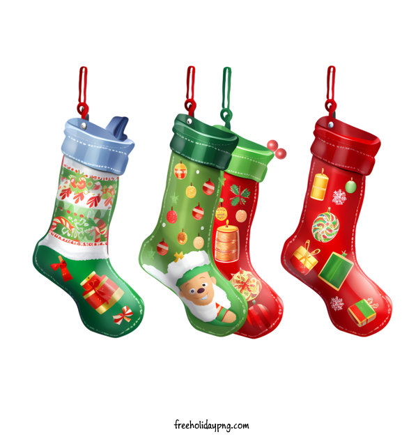 Transparent Christmas Christmas Stocking Christmas socks holiday gift for Christmas Stocking for Christmas
