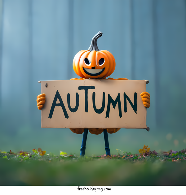 Transparent Thanksgiving Welcome Autumn happy halloween cartoon pumpkin for Welcome Autumn for Thanksgiving