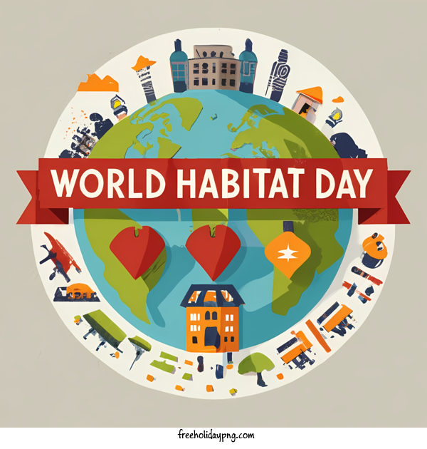 Transparent World Habitat Day World Habitat Day Earth globe for Habitat Day for World Habitat Day