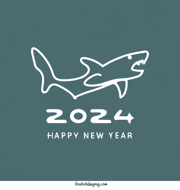 Transparent New Year Happy New Year 2024 Shark New Year for Happy New Year 2024 for New Year