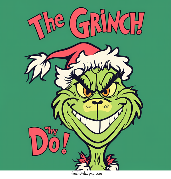 Transparent Christmas Grinch the grin santa hat for Grinch for Christmas