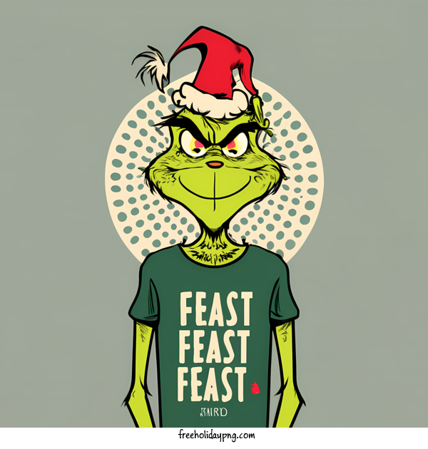 Transparent Christmas Grinch Grin Feast for Grinch for Christmas