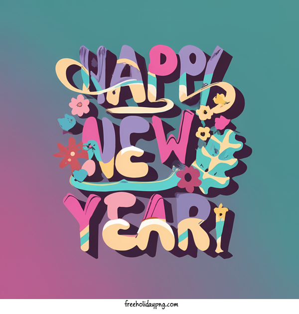 Transparent New Year Happy New Year happy new year lettering for Happy New Year for New Year