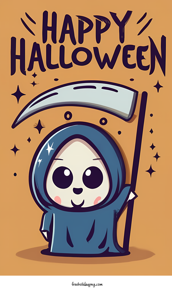 Transparent Halloween Happy Halloween Happy Halloween Grim reaper for Happy Halloween for Halloween