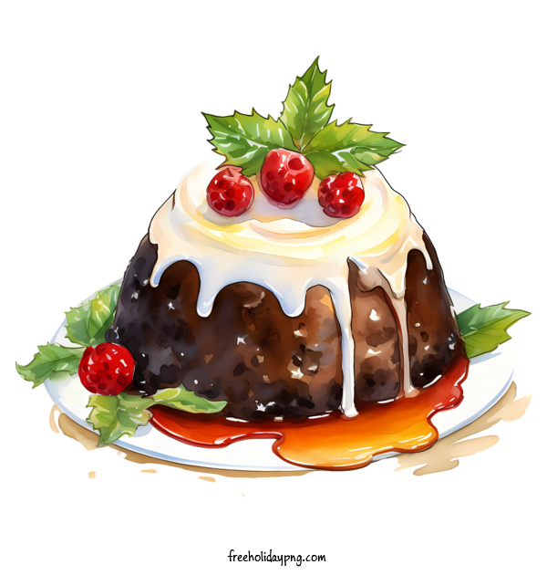 Transparent Christmas Christmas Pudding food dessert for Christmas Pudding for Christmas