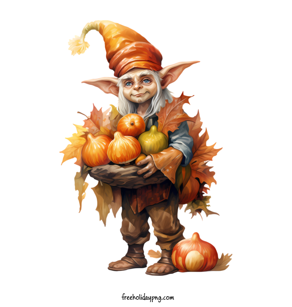 Transparent Thanksgiving Thanksgiving Elf gnome harvest for Thanksgiving Elf for Thanksgiving