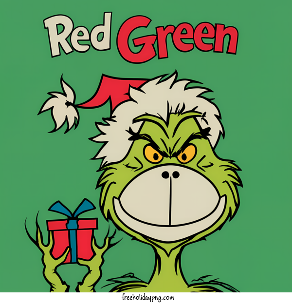 Transparent Christmas Grinch red green for Grinch for Christmas