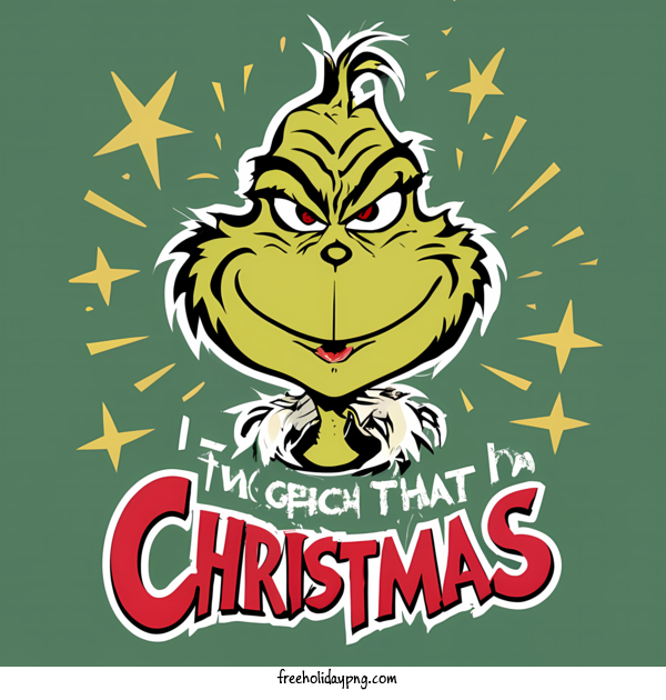 Transparent Christmas Grinch happy cheerful for Grinch for Christmas
