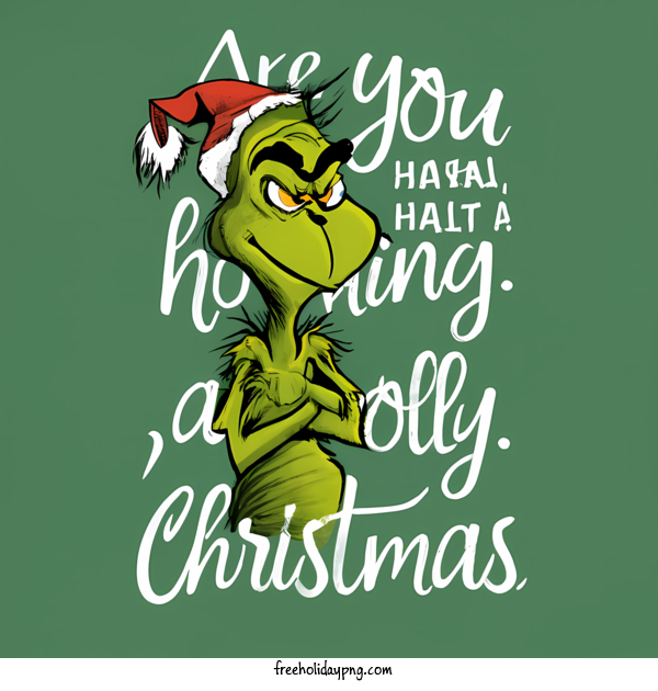 Transparent Christmas Grinch happy greetings for Grinch for Christmas