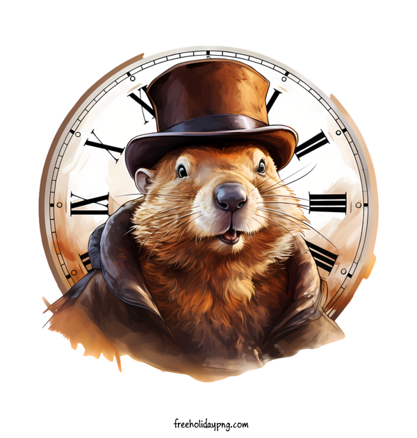 Transparent Groundhog Day Groundhog Day beaver beaver hat for Groundhog for Groundhog Day