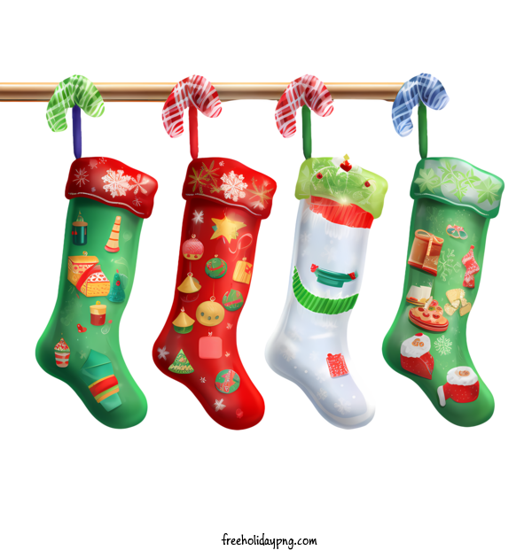 Transparent Christmas Christmas Stocking christmas socks red and green for Christmas Stocking for Christmas