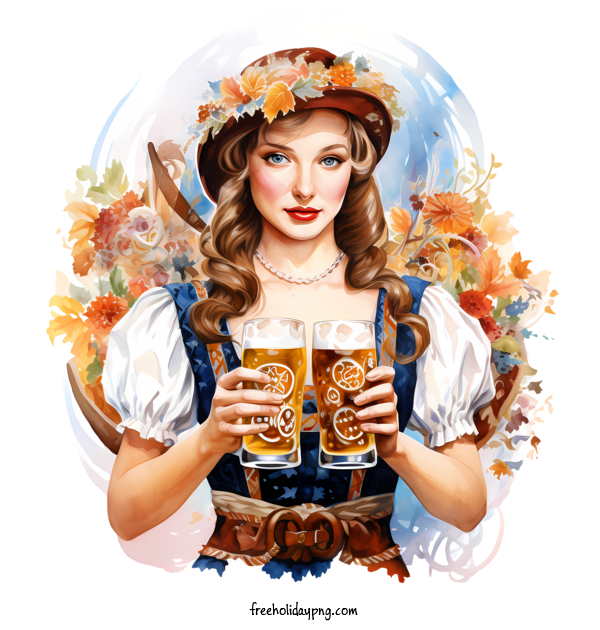 Transparent Oktoberfest Beer Festival Oktoberfest lady beer for Beer Festival Oktoberfest for Oktoberfest
