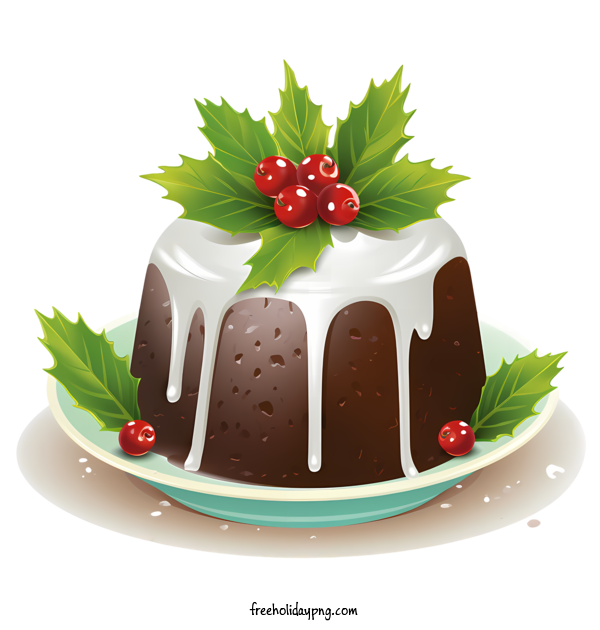 Transparent Christmas Christmas Pudding chocolate mousse dessert for Christmas Pudding for Christmas