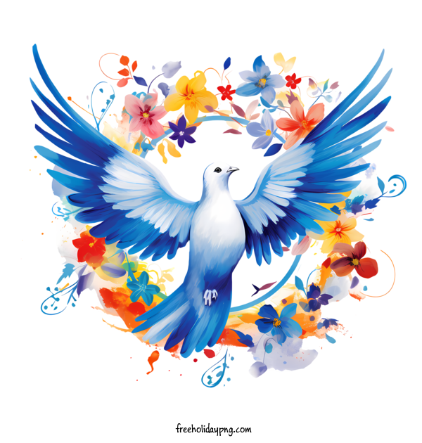 Transparent International Day of Peace World Peace Day dove flying for World Peace Day for International Day Of Peace