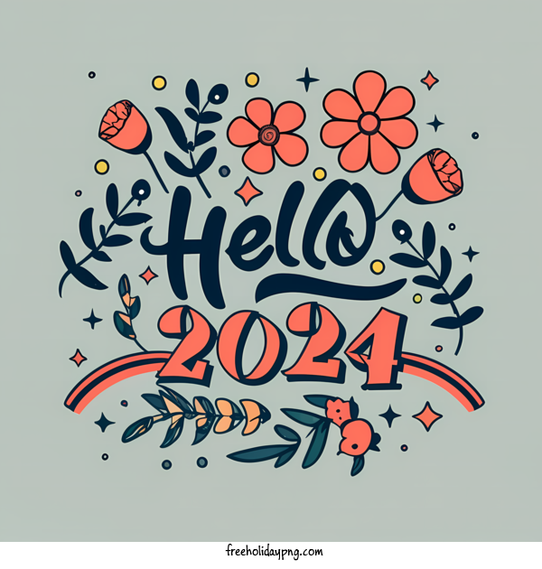 Transparent New Year Happy New Year 2024 happy new year design for Happy New Year 2024 for New Year