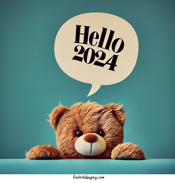 Transparent New Year Happy New Year 2024 hello cute for Happy New Year 2024 for New Year