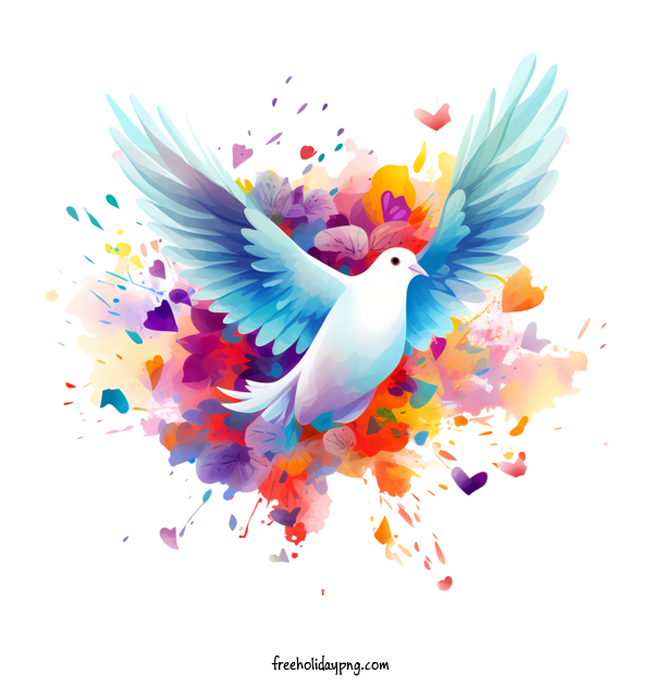 Transparent International Day of Peace World Peace Day flying bird for World Peace Day for International Day Of Peace