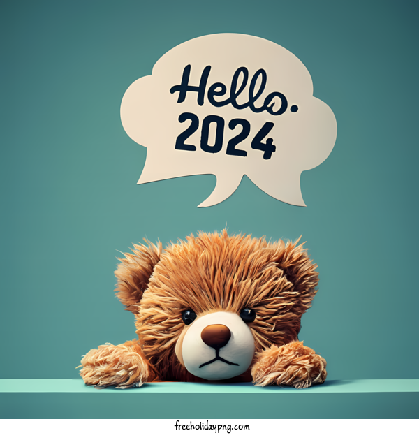 Transparent New Year Happy New Year 2024 hello 2023 bears for Happy New Year 2024 for New Year