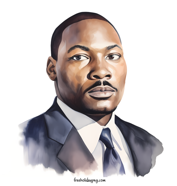 Transparent Martin Luther King Jr. Day MLK Day portrait man for MLK Day for Martin Luther King Jr Day